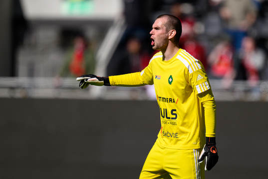 Skövde AIKs målvakt Markus Fröjd