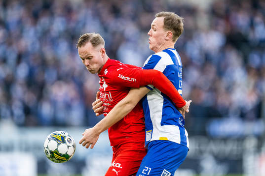 Värnamos Gustav Engvall och IFK Göteborgs Adam Carlén