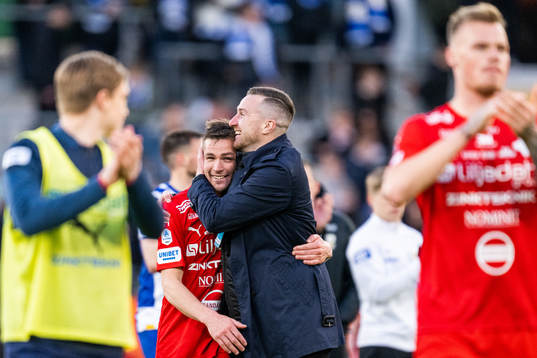 Värnamos Oscar Johansson jublar