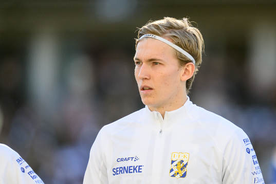 IFK Göteborgs Johan Bångsbo vid lineup innan