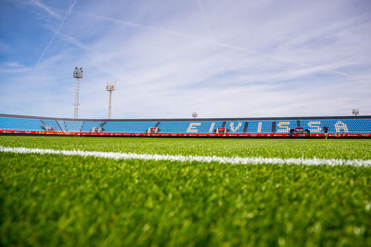 General view of Palladium Can Misses ahead of the international friendly football match between Spain and Norway on April 6, 2023 in Ibiza. 
