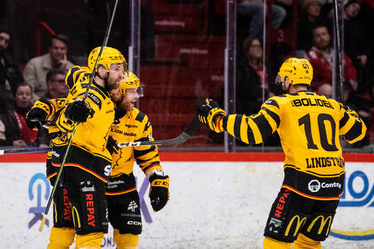Skellefteås Elias Salomonsson jublar med Arvid Lundberg