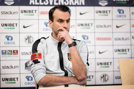 Brommapojkarnas tränare Andreas Engelmark