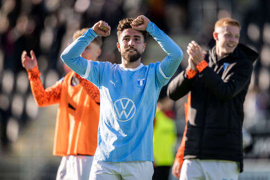 Malmö FFs Moustafa Zeidan jublar