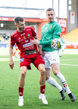 Skövde AIKs Yoann Fellrath och Jönköpings Södras