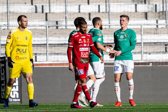 Jönköpings Södras Taylor Silverholt jublar