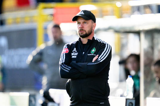 Skövde AIKs tränare Tobias Linderoth