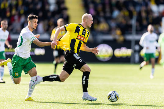 Hammarbys Abdelrahman Saidi och Häckens Valgeir Fridriksson