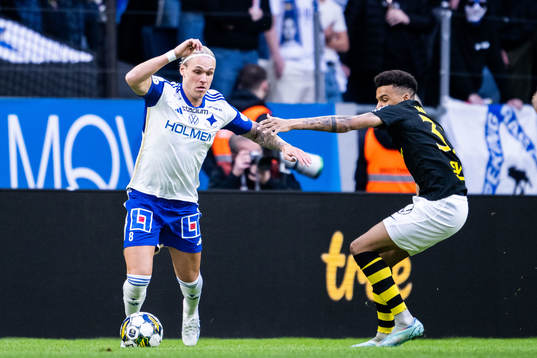 IFK Norrköpings Arnor Sigurdsson och AIKs Rui Modesto