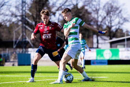 Örgrytes Linus Tagesson och Västerås Patric Åslund