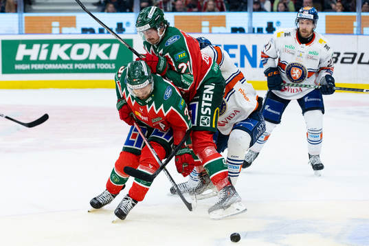 Frölundas Nicklas Lasu och Loui Eriksson