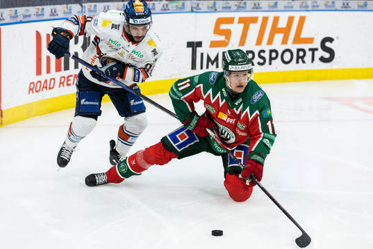 Växjös Jayden Halbgewachs och Frölundas Erik Borg