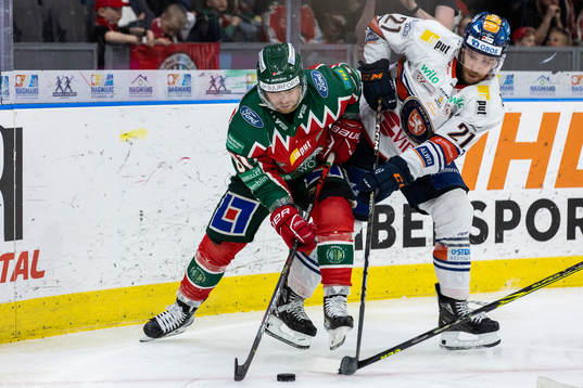 Frölundas Ryan Lasch och Växjös Brian Cooper