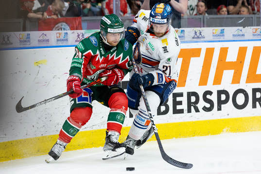 Frölundas Ryan Lasch och Växjös Brian Cooper