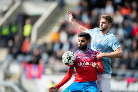 Helsingborgs Amin Al-Hamawi och Gefles Niclas Håkansson