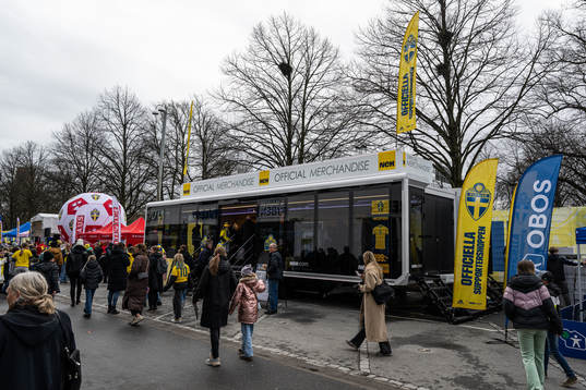 Official merchandise shop in fan zone
