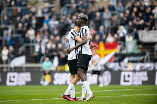 Landskronas Camil Jebara och Ousmane Diawara
