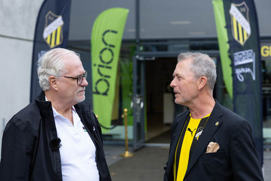 Glenn Hysén och Häckens tidigare sportchef Sonny Karlsson
