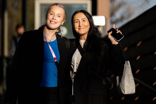 Olivia Carlsson and Fanny Rask of Sweden