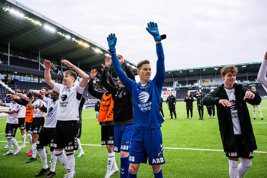 Ole Erik Midtskogen, Leopold Wahlstedt and Filip Jørgensen of Odd