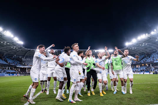 Malmö FFs spelare jublar