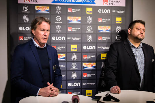 Djurgårdens tränare Johan Garpenlöv på presskonferensen