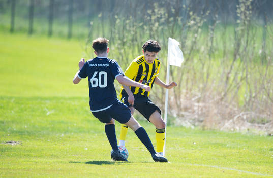  IFK Hässleholms Alireza Nasari i matchen i U17 mellan IFK Hässleholm och FC Rosengård i Hässleholm 22 april 2023.