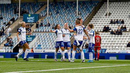 Jubel efter mål 3-1 av IFK Norrköpings My Cato