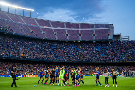 Players of Barcelona celebrate