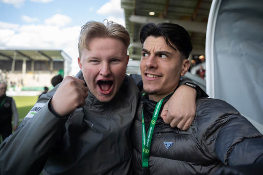 Jönköpings Södras materialare Hugo Wadell och Flamur