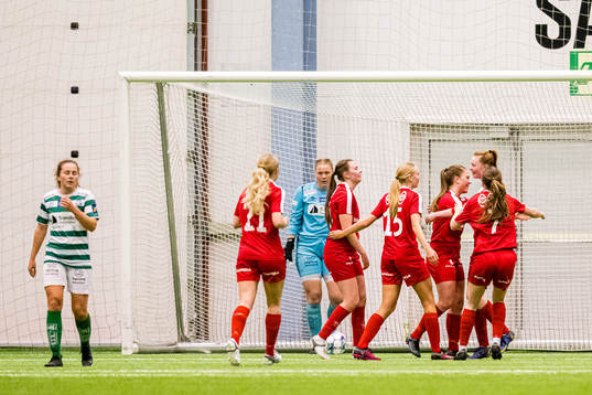 Kristina Borgenhaug Brudvik of Grand Bodø celebrates after scoring the 2-0 goal