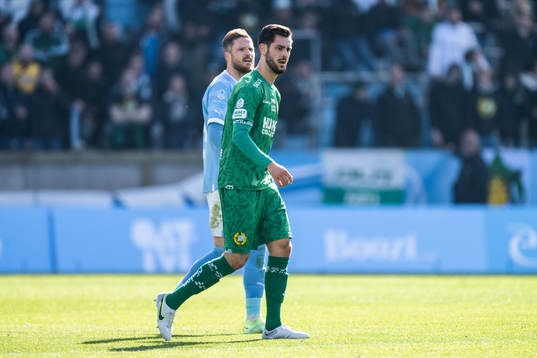 Malmö FFs Lasse Nielsen och Hammarbys Adi Nalic