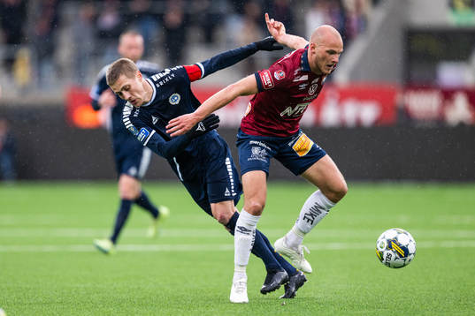Utsiktens Erik Westermark och Örgrytes Jonathan Drott