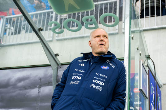 Head coach Dag-Eilev Fagermo of Vålerenga ahead of the Eliteserien football match between Vålerenga and Lillestrøm on May 1, 2023 in Oslo. 