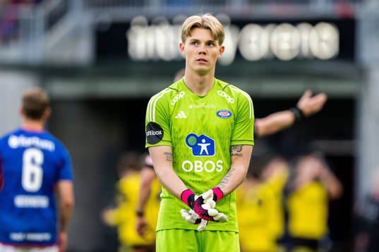 Goalkeeper Magnus Smelhus Sjøeng of Vålerenga