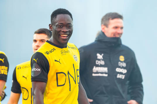 Akor Adams of Lillestrøm celebrates