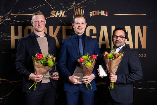 Årets tränare Robert Kimby, Almtuna IS, Martin Filander,