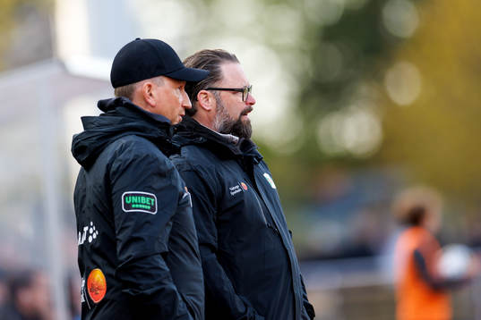 Varbergs assisterande tränare Fredrik Danielsson och