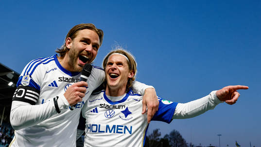 IFK Norrköpings Christoffer Nyman och Ari Freyr Skulason