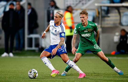 IFK Norrköpings Arnor Sigurdsson och Hammarbys Fredrik Hammar