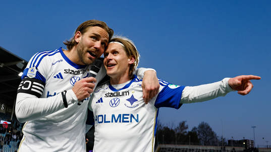 IFK Norrköpings Christoffer Nyman och Ari Freyr Skulason