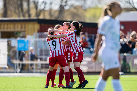 Sofie Mykkeltveit Tunes of TIL 2020 celebrates after scoring the 0-2 goal