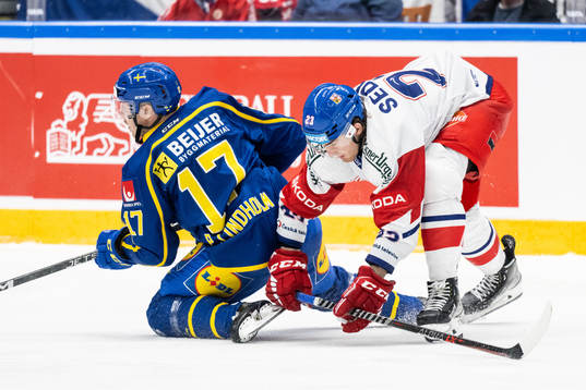 Pär Lindholm of Sweden and Lukas Sedlak of Czech Republic