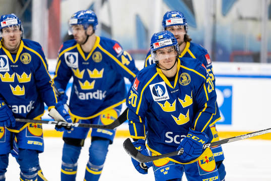 André Petersson of Sweden celebrates