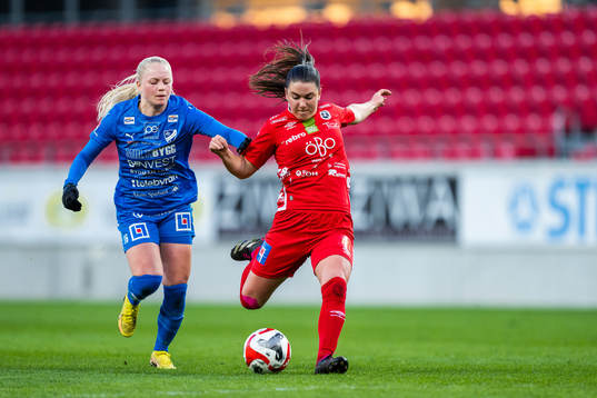 Kalmars Wilma Finnman och Örebros Emilia Pelgander