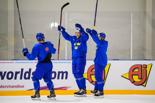 Fabian Zetterlund, Christian Folin and Lukas Bengtsson of
