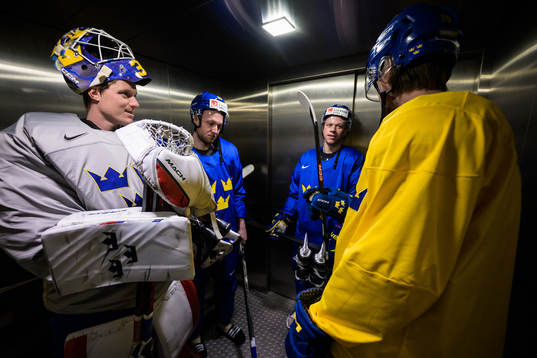 Goaltender Lars Johansson, Alexander Nylander, Lucas