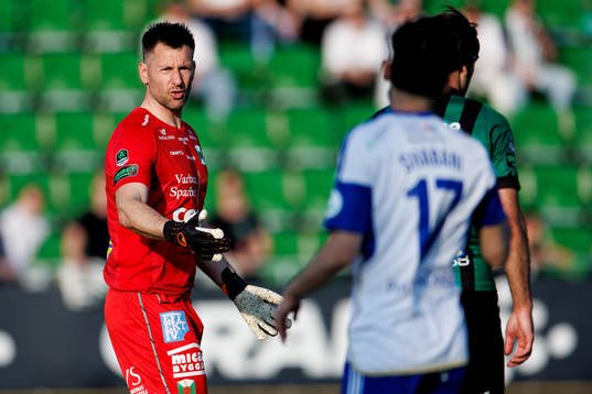 Varbergs målvakt Stojan Lukic