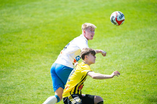 IFK Hässleholms Jussi Tikkanen i matchen i division 2 mellan IFK Hässleholm och IFK Berga i Hässleholm 13 maj 2023.