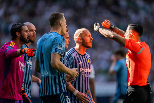 Djurgårdens målvakt Tommi Vaiho, Marcus Danielson, Jesper